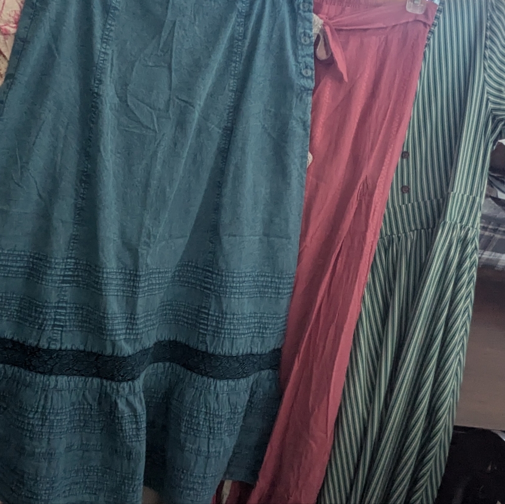 DMFashion Rose Pink Maxi skirt cotton M and XL - Picture 9 of 9